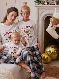 Mädchen-Mädchen Schlafanzug SANTA CLUB, Capsule Collection FAMILY Oeko-Tex