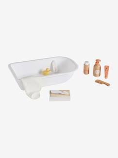 Spielzeug-Puppen-Badewanne mit Zubehör aus Holz FSC®