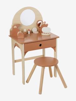 Coiffeuse + tabouret avec accessoires en bois FSC®