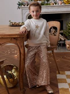 Fille-Pantalon-Pantalon large à sequins Noël fille