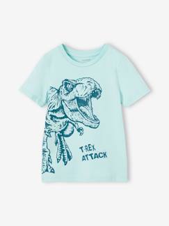 Junge-T-Shirt, Poloshirt, Unterziehpulli-Jungen T-Shirt BASIC mit Print vorn