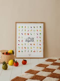 Linge de maison et décoration-Décoration-Cadre, affiche, pêle-mêle-Affiche Mes premiers fruits et légumes LES PETITES DATES