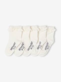 Bébé-Lot de 5 paires de mi-chaussette bébé fille