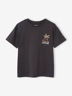 Junge-Jungen T-Shirt mit Motiv vorn und hinten, mit Recycling-Baumwolle