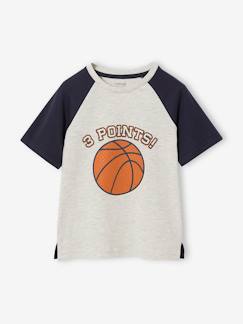 Junge-T-Shirt, Poloshirt, Unterziehpulli-Jungen Sport-Shirt mit Reliefprint