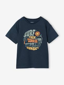 Junge-Jungen T-Shirt mit grafischem Print, Recycling-Baumwolle