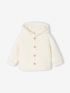 Gesteppte Baby Sweatjacke mit Kapuze
