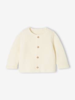 Bébé-Gilet bébé naissance maille point mousse