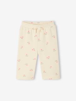 Mädchen-Hose-Weite Baby Sweathose mit Blumen und Recycling-Polyester