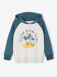 Junge-Jungen Kapuzensweatshirt mit Surfer-Print Oeko-Tex