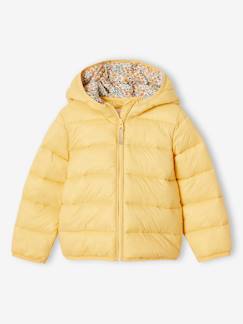 Mädchen-Mantel, Jacke-Mädchen Light-Steppjacke mit Kapuze, Recycling-Polyester