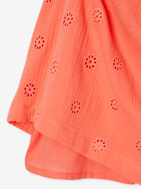 Mädchen Musselinkleid koralle+pastellgelb+salbeigrün+vanille+zartblau 