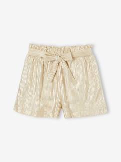 Festliche Mädchen Bluse Mit Plisseefalten In Gold Produktbild-Vorschau 9