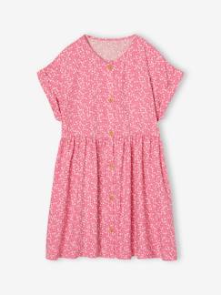 Mädchen-Kleid-Mädchen Blumenkleid mit Knöpfen