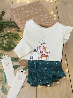 Mädchen-Pyjama, Overall-Mädchen Weihnachts-Geschenkset: Schlafanzug & Socken