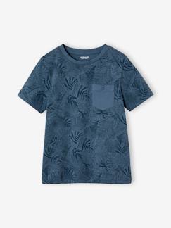 Junge-Jungen T-Shirt, Print und Brusttasche