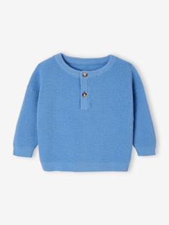 Bébé-Pull en maille nid d'abeille bébé encolure tunisienne