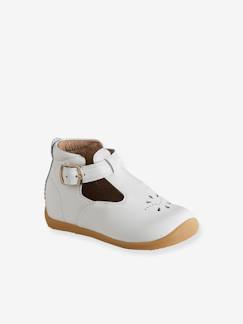Chaussures-Chaussures bébé 17-26-Premiers pas 17-23-Salomés cuir souple bébé premiers pas