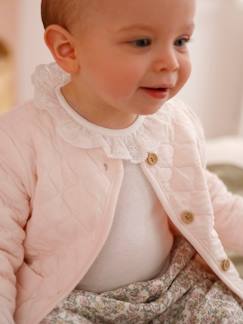 Wendbare Baby Musselinjacke mit Steppnähten