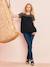 Jean slim stretch de grossesse entrejambe 85 denim black+denim brut+denim gris 