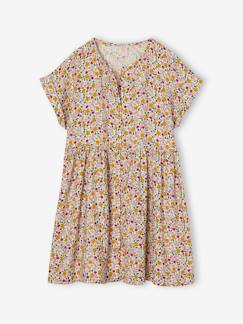 Mädchen-Kleid-Mädchen Blumenkleid mit Knöpfen