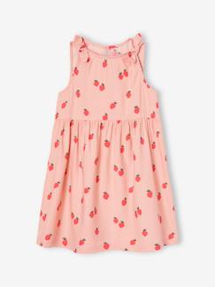 Mädchen-Kleid-Ärmelloses Mädchen Kleid mit Muster und Zierschleifen
