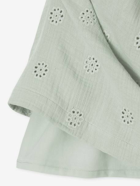 Mädchen Musselinkleid koralle+pastellgelb+salbeigrün+vanille+zartblau 