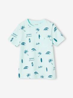 Junge-Jungen T-Shirt, Print und Brusttasche
