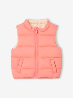 Mädchen-Mantel, Jacke-Baby Wende-Steppweste mit Recycling-Polyester