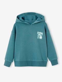 Garçon-Pull, gilet, sweat-Sweat à capuche motif poitrine garçon