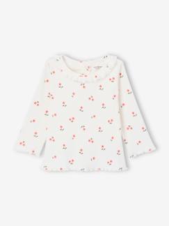 Bébé-T-shirt, sous-pull-T-shirt bébé en maille côtelée manches longues