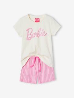 Fille-Pyjashort Barbie motif foil brillant