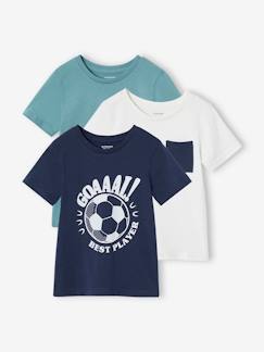 Junge-T-Shirt, Poloshirt, Unterziehpulli-3er-Pack Jungen T-Shirts