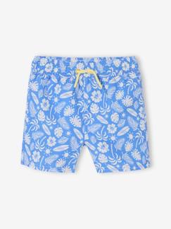 Junge-Bademode-Jungen Badeshorts mit Surfer-Print