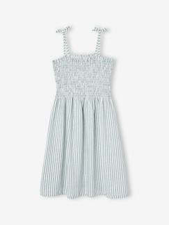 Mädchen-Kleid-Gesmoktes Mädchen Trägerkleid Oeko-Tex