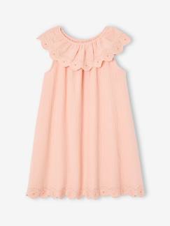 Mädchen-Kleid-Festliches Mädchen Kleid mit besticktem Kragen
