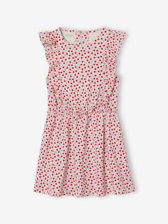 Mädchen-Kleid-Bedrucktes Mädchen Jerseykleid mit Volantärmeln