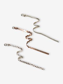Mädchen-Accessoires-Gürtel-3er-Pack schmale Mädchen Gürtel