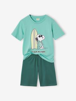 -Kinder Sommer-Schlafanzug PEANUTS SNOOPY mit Surfer-Print