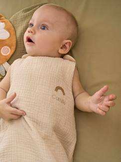 Bettwäsche & Dekoration-Baby-Bettwäsche-Schlafsack-Bio-Kollektion: Baby Sommerschlafsack aus Musselin, personalisierbar