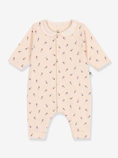 Baby-Latzhose, Overall-Mädchen Baby Sweat-Overall PETIT BATEAU, langes Bein