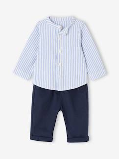 Baby-Set: Gestreiftes Hemd & Hose