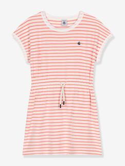 Fille-Robe-Robe à rayures en éponge fille PETIT BATEAU