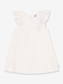 Fille-Robe-Robe enfant en coton manches courtes PETIT BATEAU