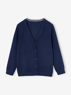 Junge-Pullover, Strickjacke, Sweatshirt-Jungen Cardigan mit V-Ausschnitt BASIC Oeko-Tex