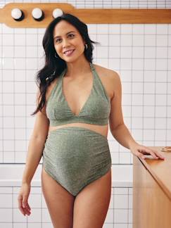 Umstandsmode-Umstands-Bikini in Glanzoptik