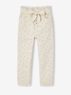 Mädchen-Hose-Mädchen Paperbag-Hose mit Stoffgürtel