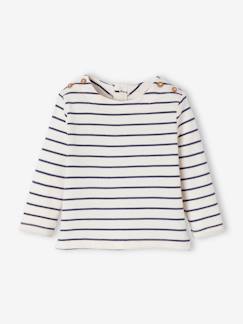 Bio-Kollektion: Baby Ringelshirt mit langen Ärmeln