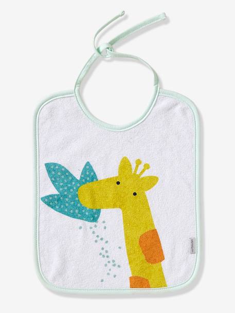 Lot de 7 bavoirs bébé VERTBAUDET Etoiles+Imprimé jungle+Motifs fruits+Motifs Noel 