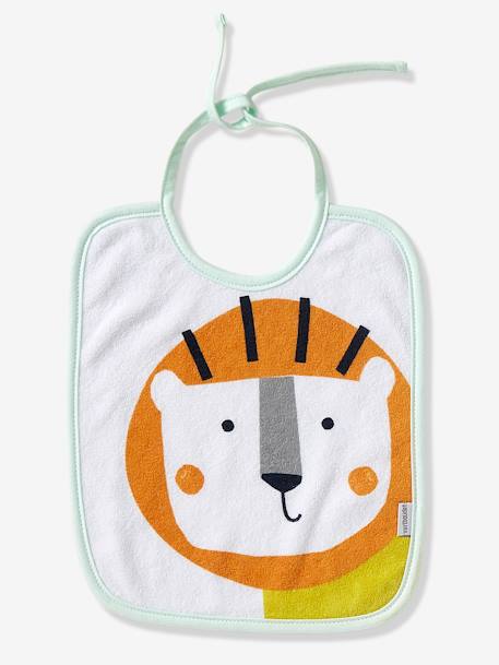 Lot de 7 bavoirs bébé VERTBAUDET Etoiles+Imprimé jungle+Motifs fruits+Motifs Noel 